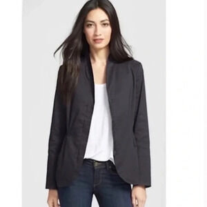 EILEEN FISHER Womens Medium Zip Up Long Sleeve Blazer Top Jacket Business Casual